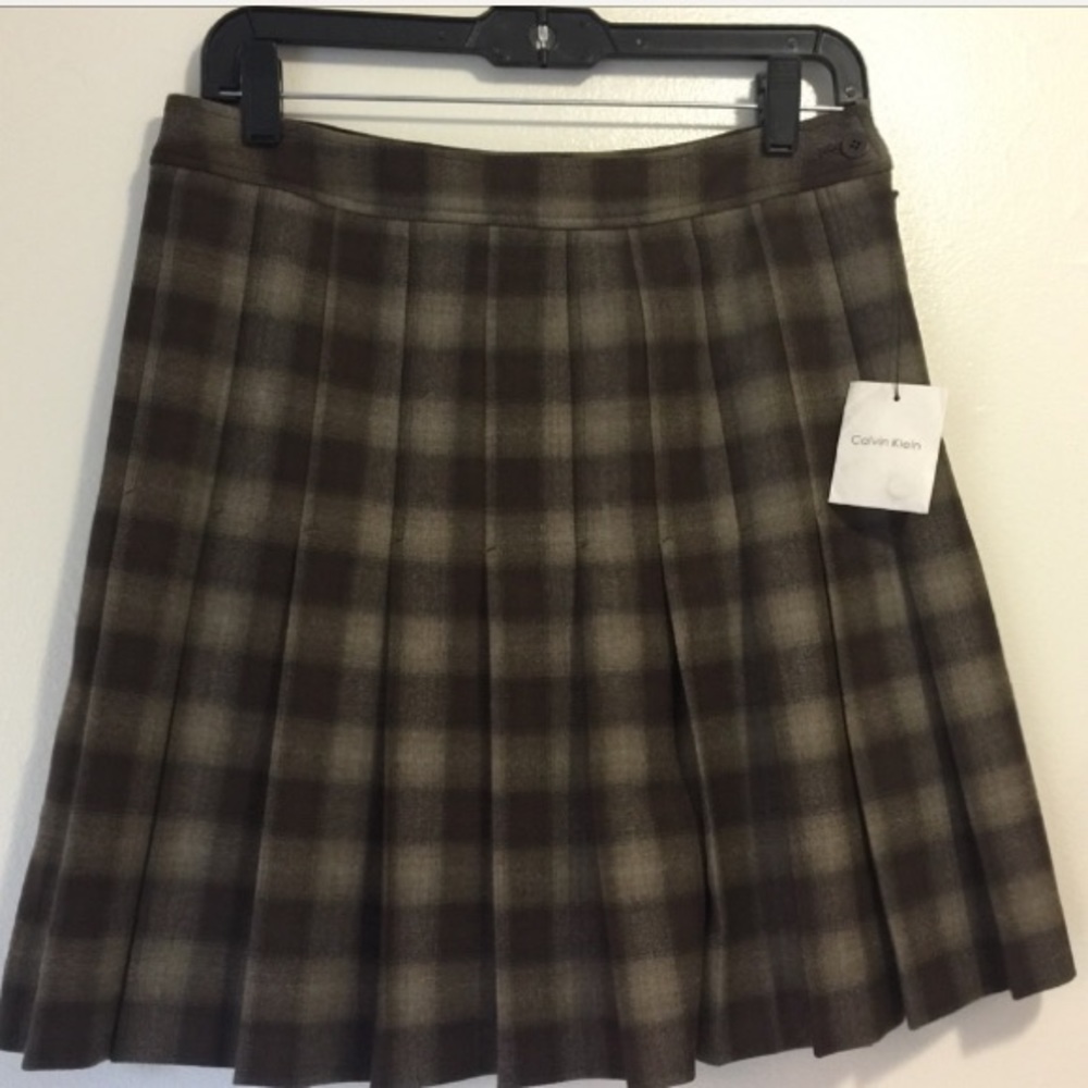 Calvin Klein Plaid Skirt